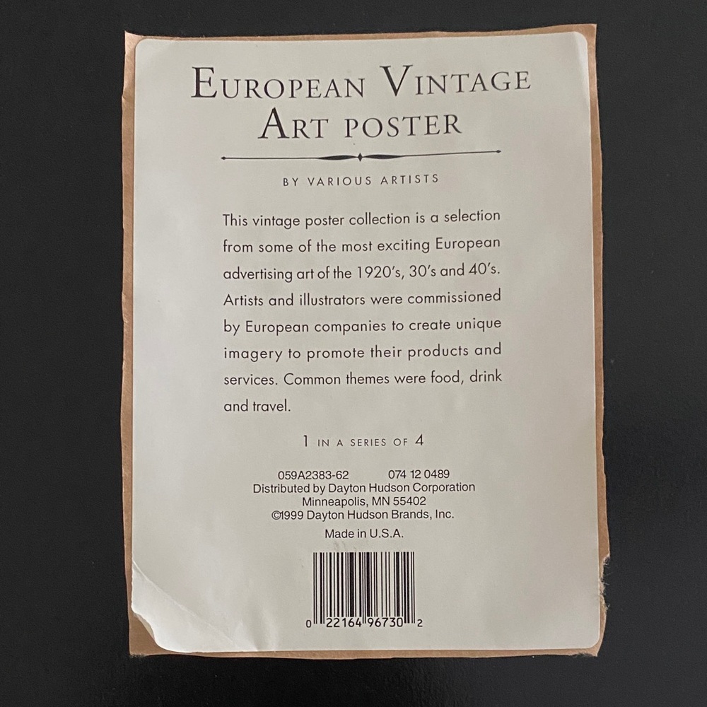Vintage European Advertising Art Poster — Joseph Perrier 1926 - Picture 3 of 16